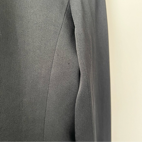 VERONICA BEARD | Jagger Crystal Embellished Piping Black Satin Dickey Jacket 4 - Picture 8 of 11